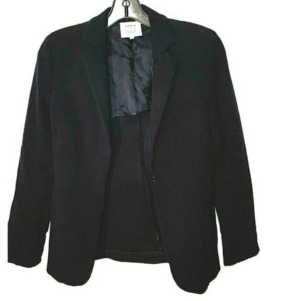 Akris Punto Bergdorf Goodman jacket Blazer Size 4 EUC Dark Navy Blue